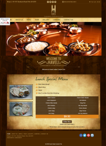 web development company in India-Haveli Indian Cuisine