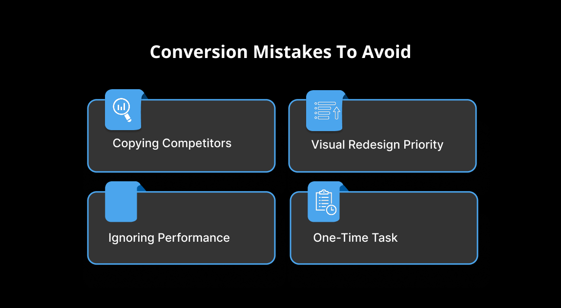 Conversion Mistakes to Avoid